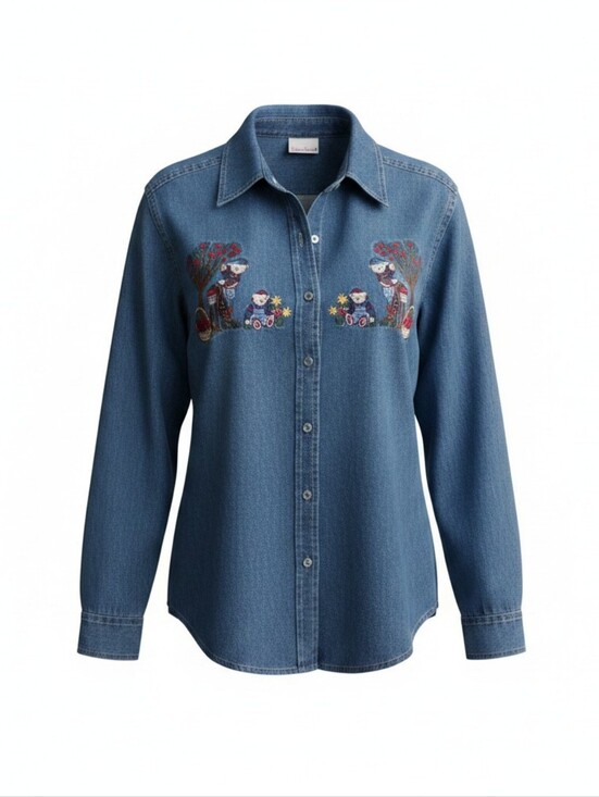 Bobbie Brooks Tops - Bobbie Brooks Women’s Blue Denim Top